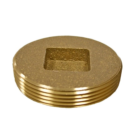 Jones Stephens 4in. Countersunk Heavy Pattern Brass Plug 4-3/8in. OD P53400
